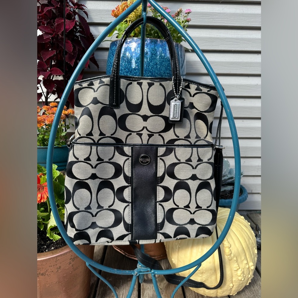 Vintage Coach Convertible Tote/Messenger Bag